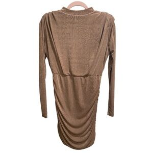 Lot of 2 Hyfve‎ Fitted Dresses, Black/ Tan, size Medium EUC